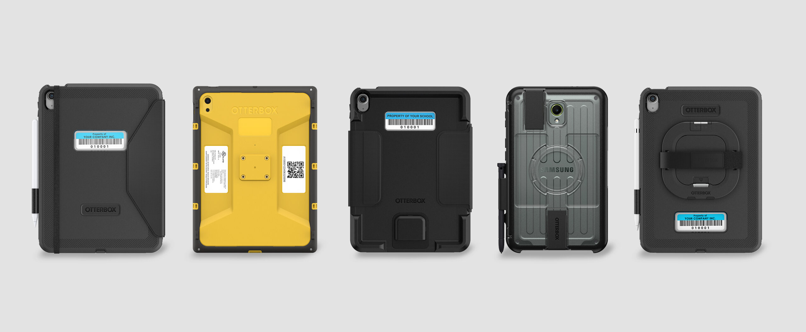 Four OtterBox Tablet Cases